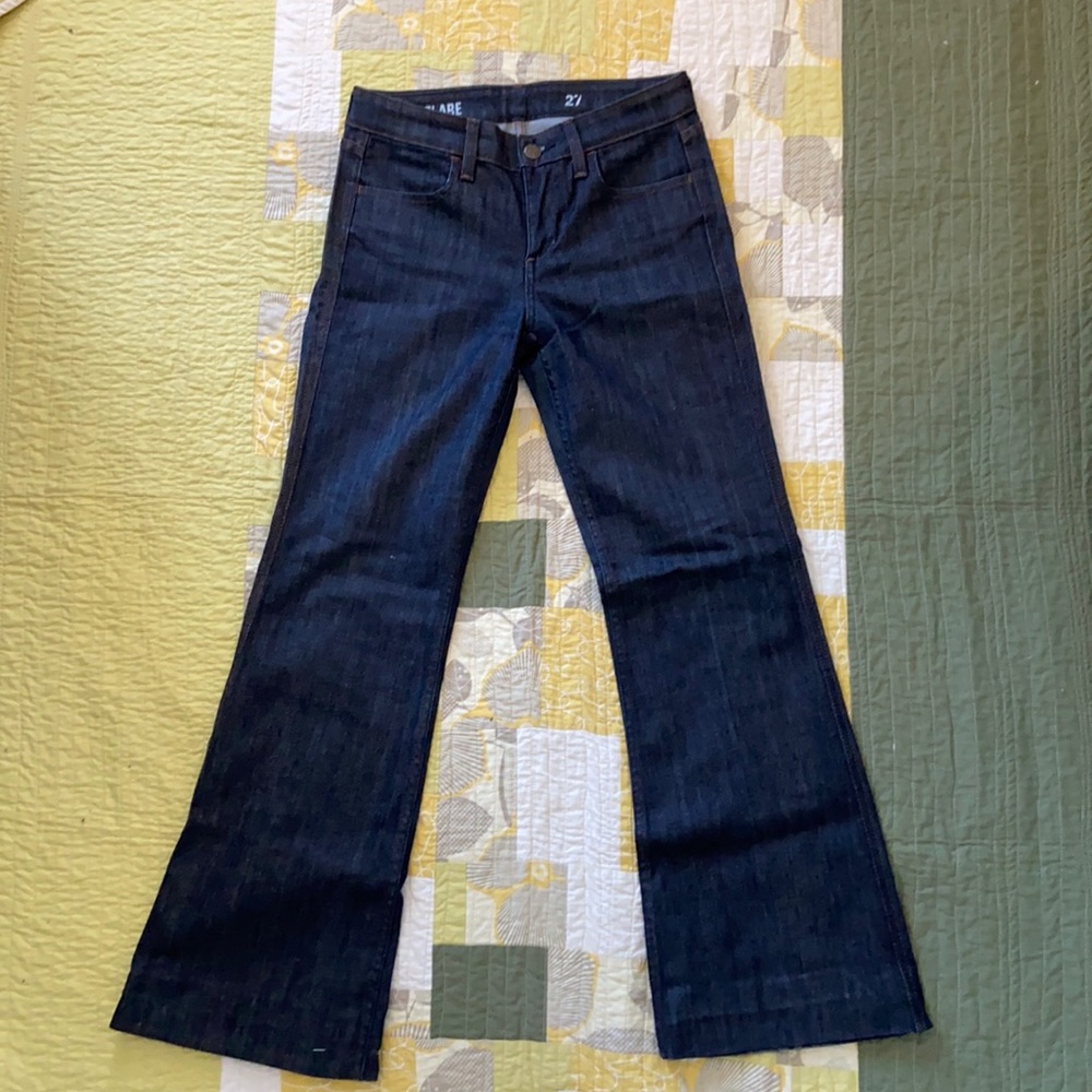 J Crew high waisted flares